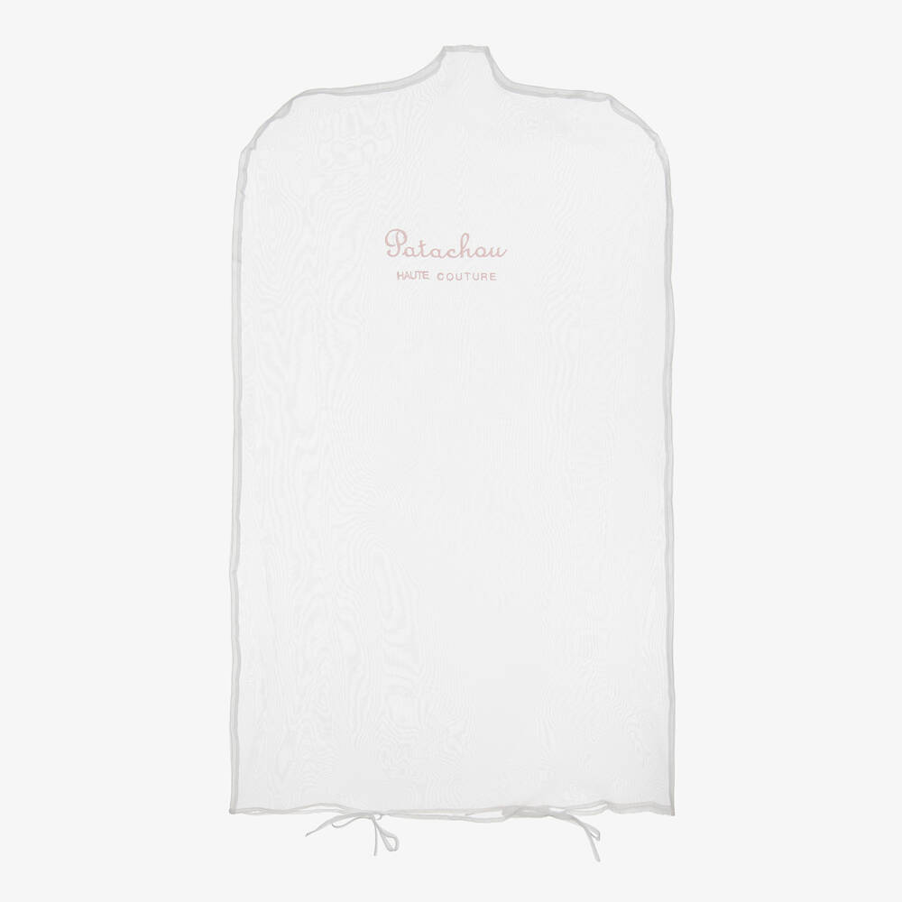 باتاشو-فستان ساتان وتول مزين بكشكش لون أحمر | Childrensalon Outlet