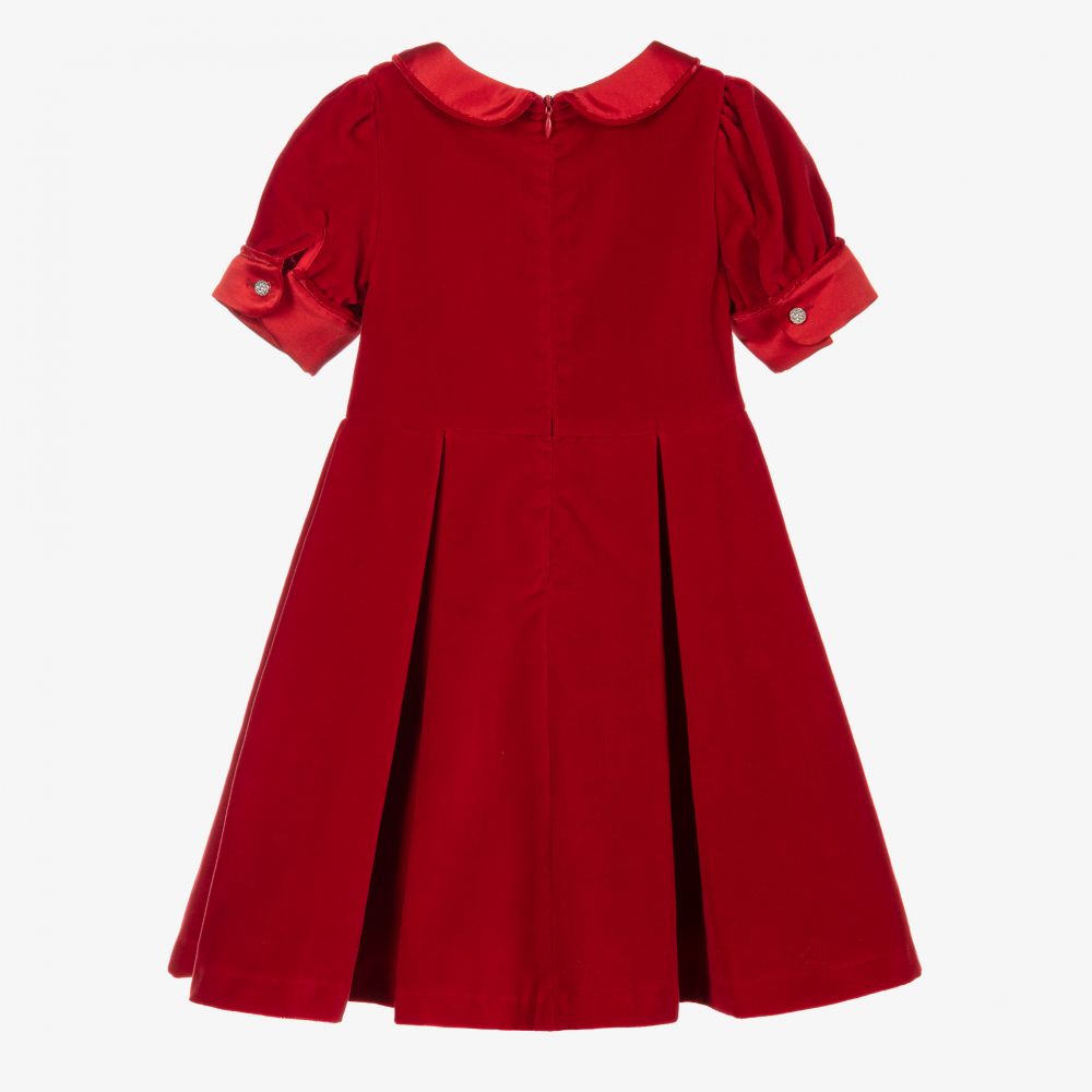 Ladies red new arrivals velvet dress