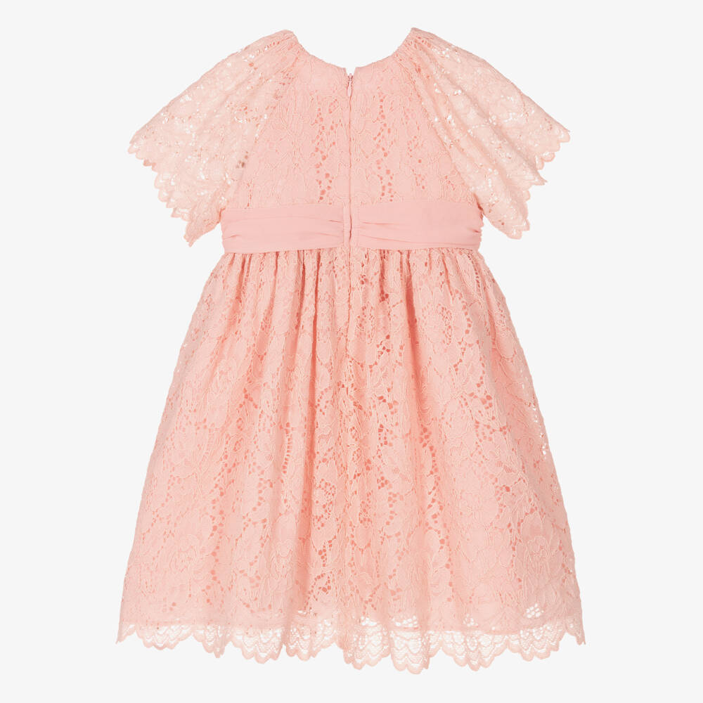 Patachou-Girls Rose Lace Charm Dress | Childrensalon Outlet