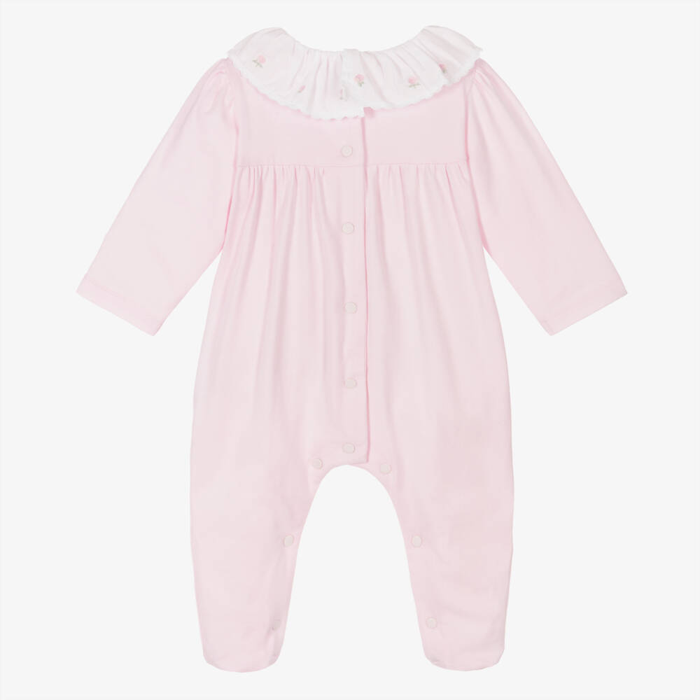 Patachou-Girls Rosy Cotton Playsuit | Childrensalon Outlet