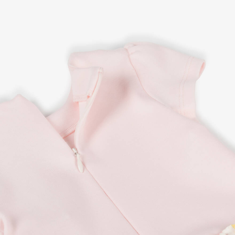 Patachou-Girls' Rosy Striped Cotton Frock | Childrensalon Outlet