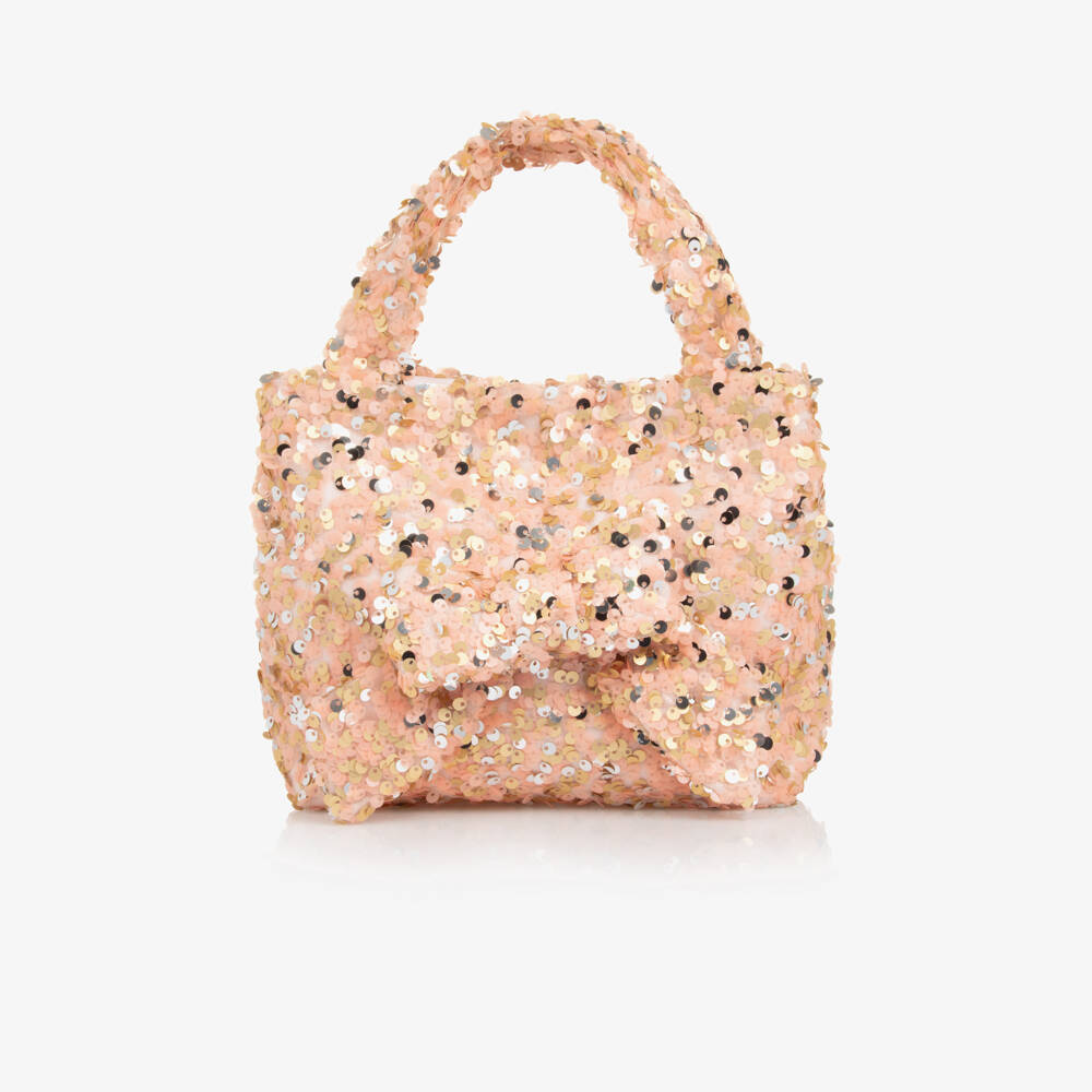 Patachou-Girls Sparkling Pink & Gold Purse | Childrensalon Outlet
