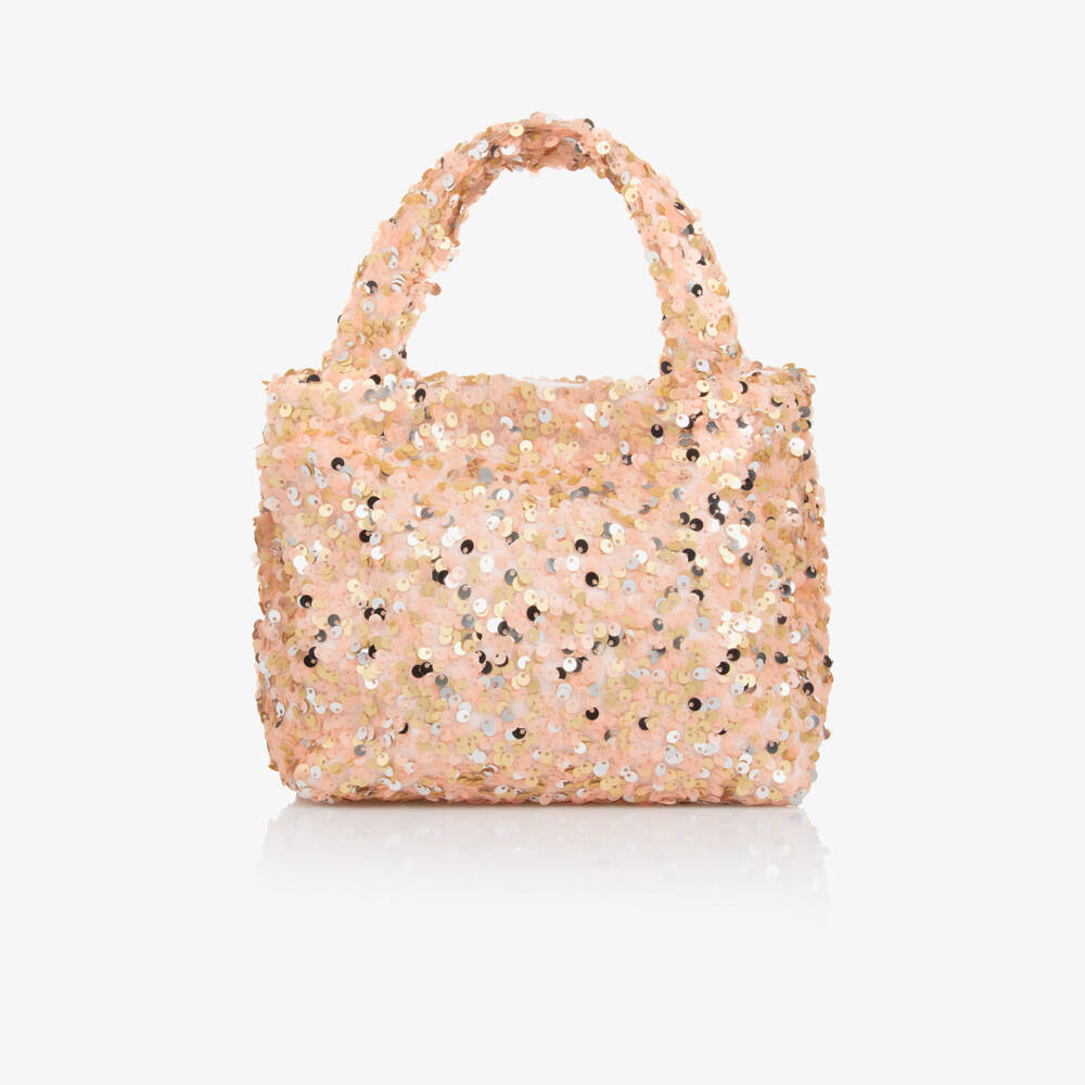 Patachou-Girls Sparkling Pink & Gold Purse | Childrensalon Outlet