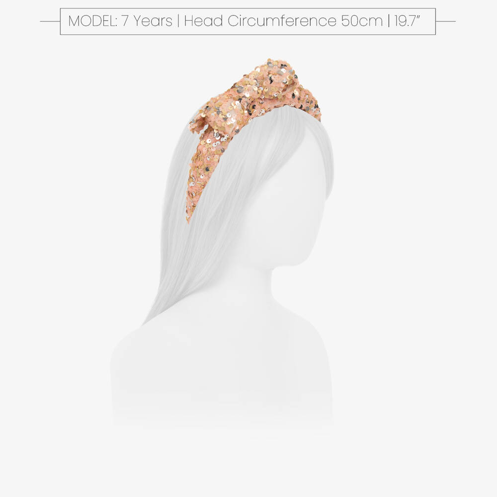 Patachou-Girls Sparkling Sequin Bow Headband | Childrensalon Outlet