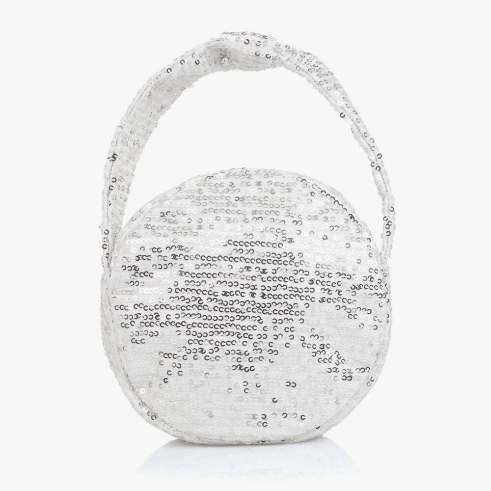 Patachou-Сверкающий серебристый клатч для девочек | Childrensalon Outlet