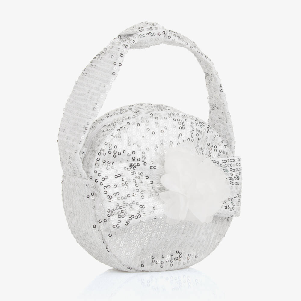 Patachou-Сверкающий серебристый клатч для девочек | Childrensalon Outlet