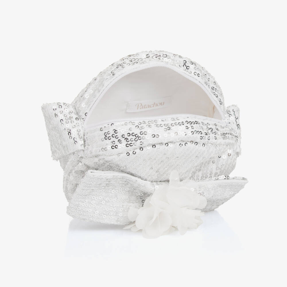 Patachou-Сверкающий серебристый клатч для девочек | Childrensalon Outlet