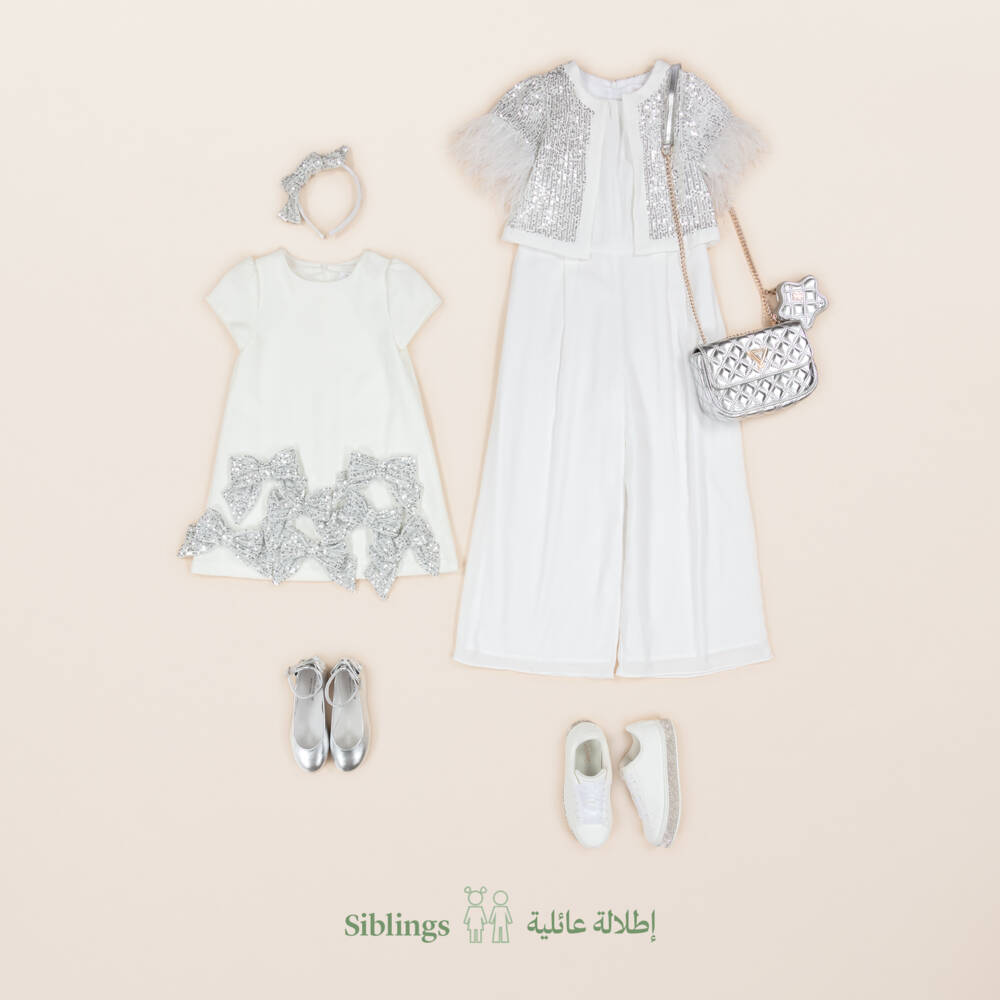 Patachou-Girls Sparkling Silver Sequin Headband | Childrensalon Outlet