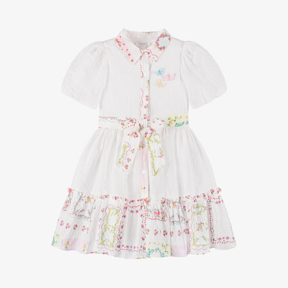 Patachou-Платье из сеерсакера Весеннее Цветение для девочек | Childrensalon Outlet
