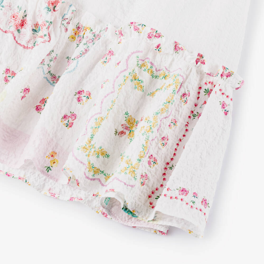 Patachou-فستان بناتي من قماش سييرساكر بنقشة زهور الربيع | Childrensalon Outlet