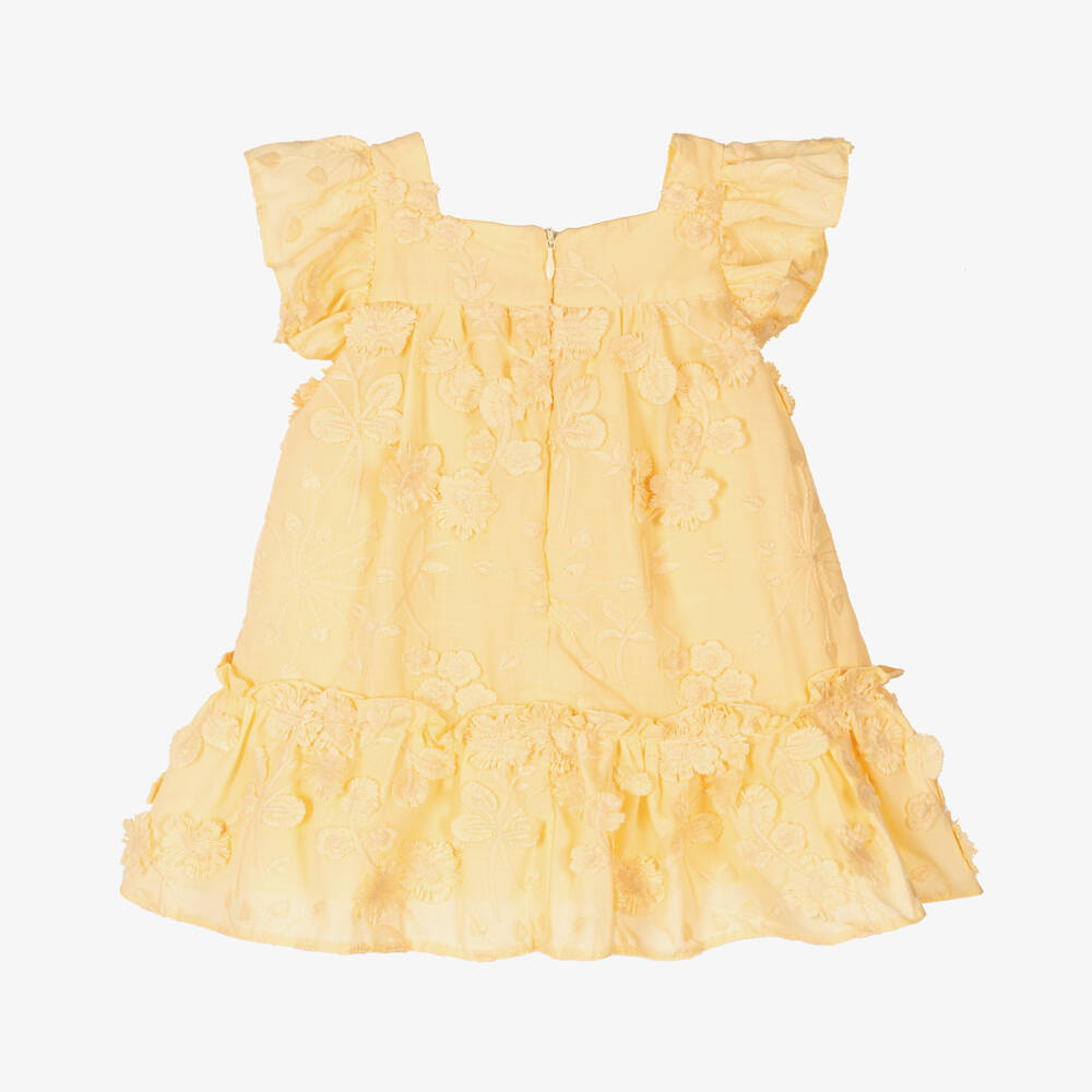 Patachou-فستان قطني مزهر للبنات | Childrensalon Outlet