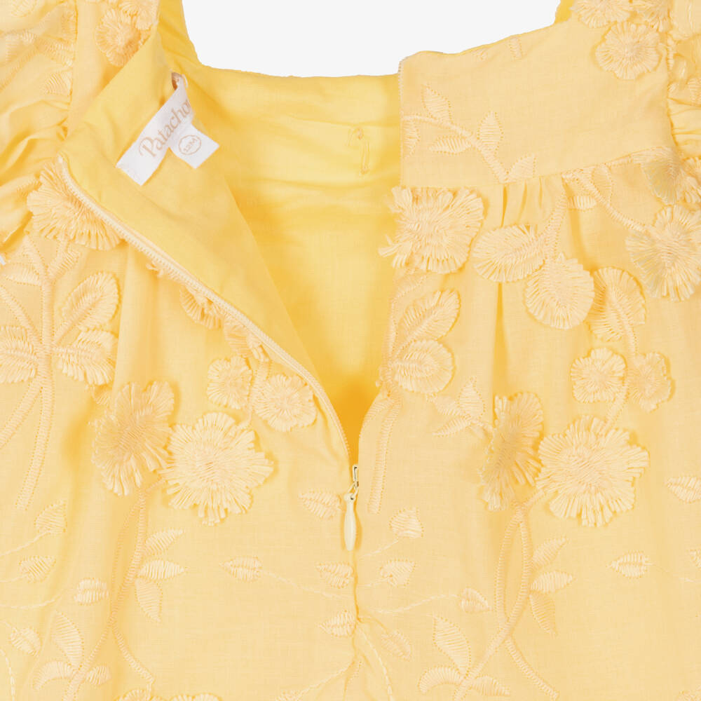 Patachou-فستان قطني مزهر للبنات | Childrensalon Outlet