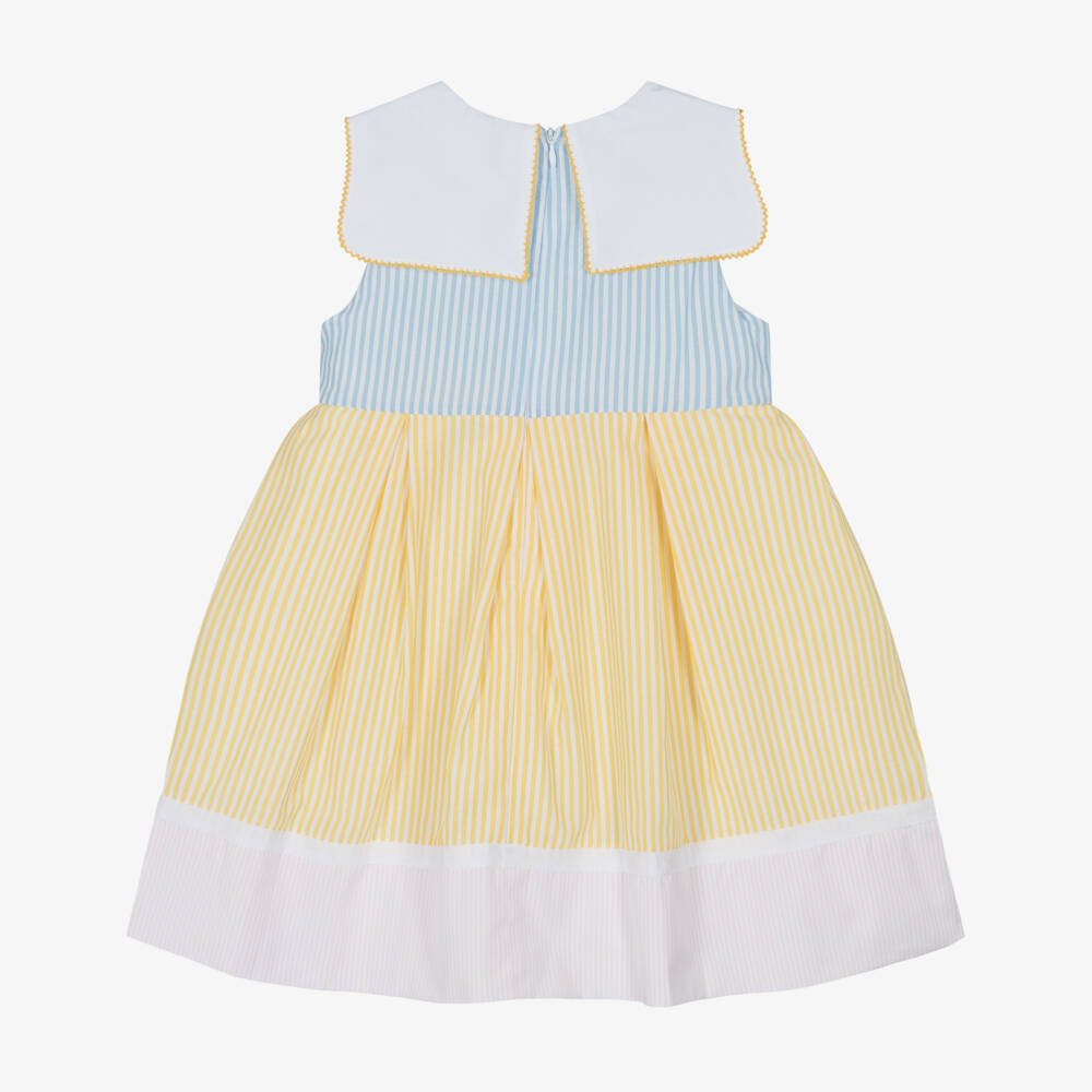 Patachou-Girls Sunny Striped Bow Dress | Childrensalon Outlet