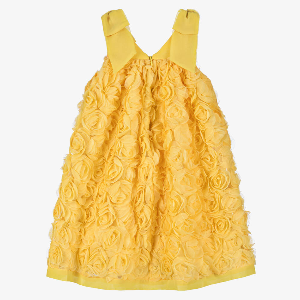 Patachou-Солнечное 3D цветочное платье из тюля для девочек | Childrensalon Outlet