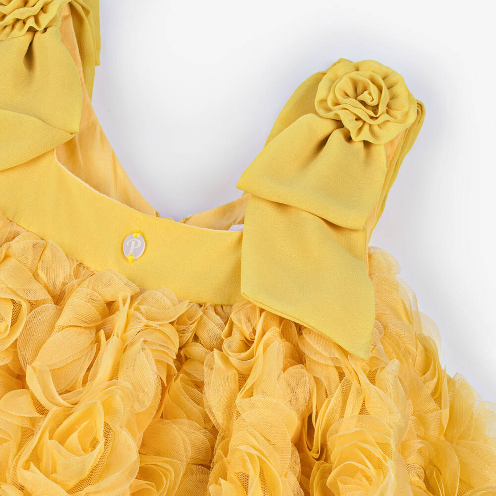 Patachou-Солнечное 3D цветочное платье из тюля для девочек | Childrensalon Outlet