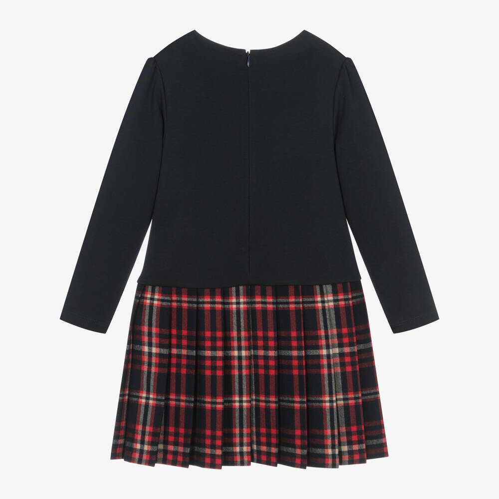 Patachou-Girls Tartan Plaid Skirt Dress | Childrensalon Outlet
