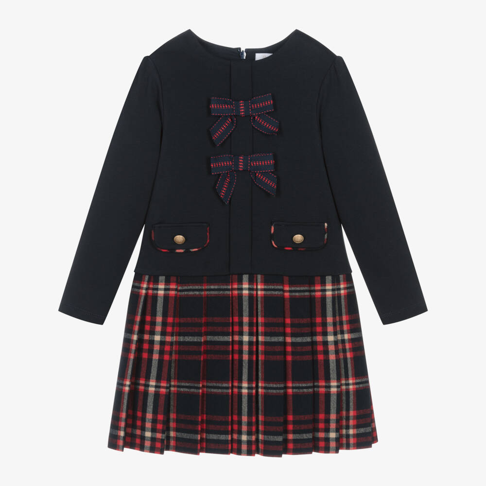 Patachou-Girls Tartan Plaid Skirt Dress | Childrensalon Outlet