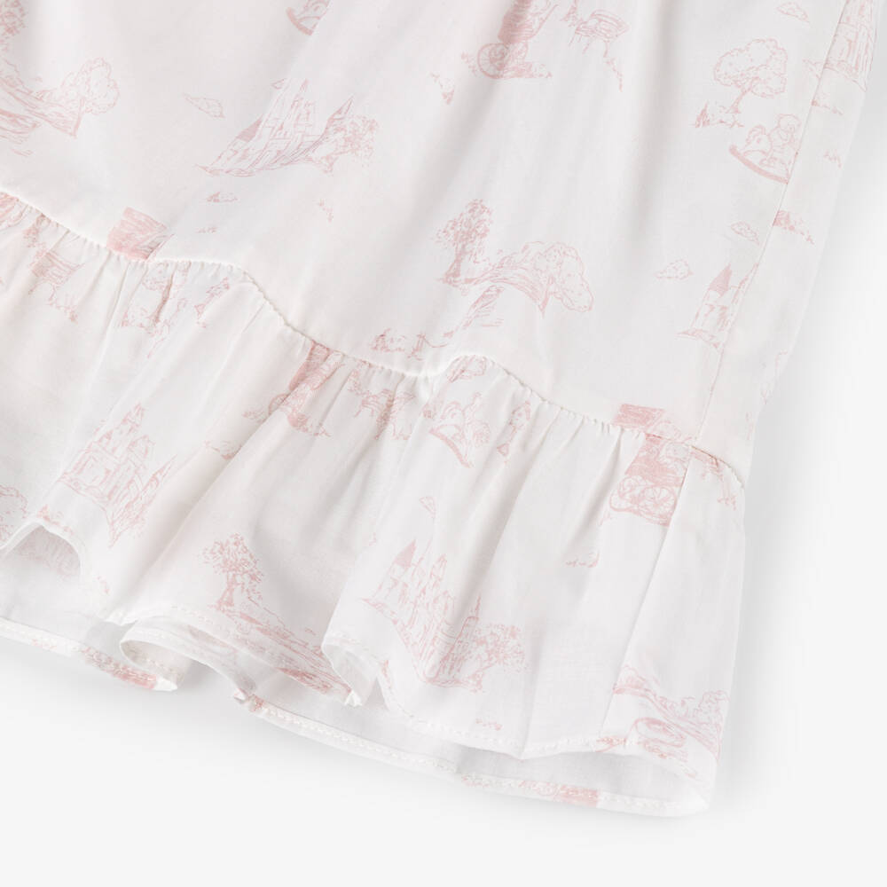 Patachou-Girls' Toile Print Pink Dress Delight | Childrensalon Outlet