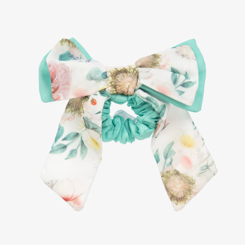 Patachou-Girls Verdant Blossom Bow Elastic | Childrensalon Outlet