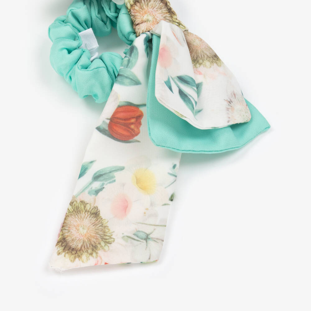 Patachou-Girls Verdant Blossom Bow Elastic | Childrensalon Outlet