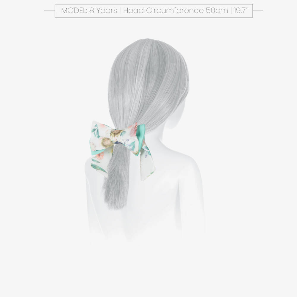 Patachou-Girls Verdant Blossom Bow Elastic | Childrensalon Outlet