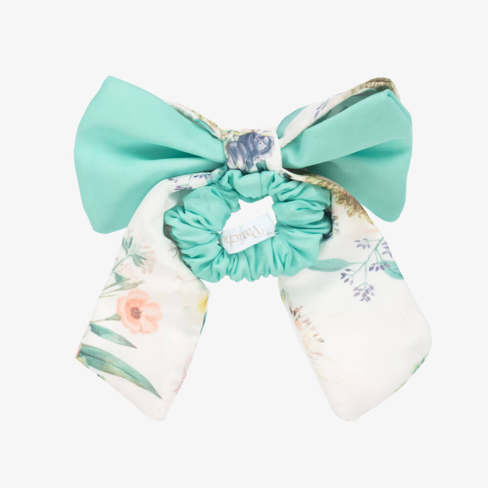Patachou-Girls Verdant Blossom Bow Elastic | Childrensalon Outlet