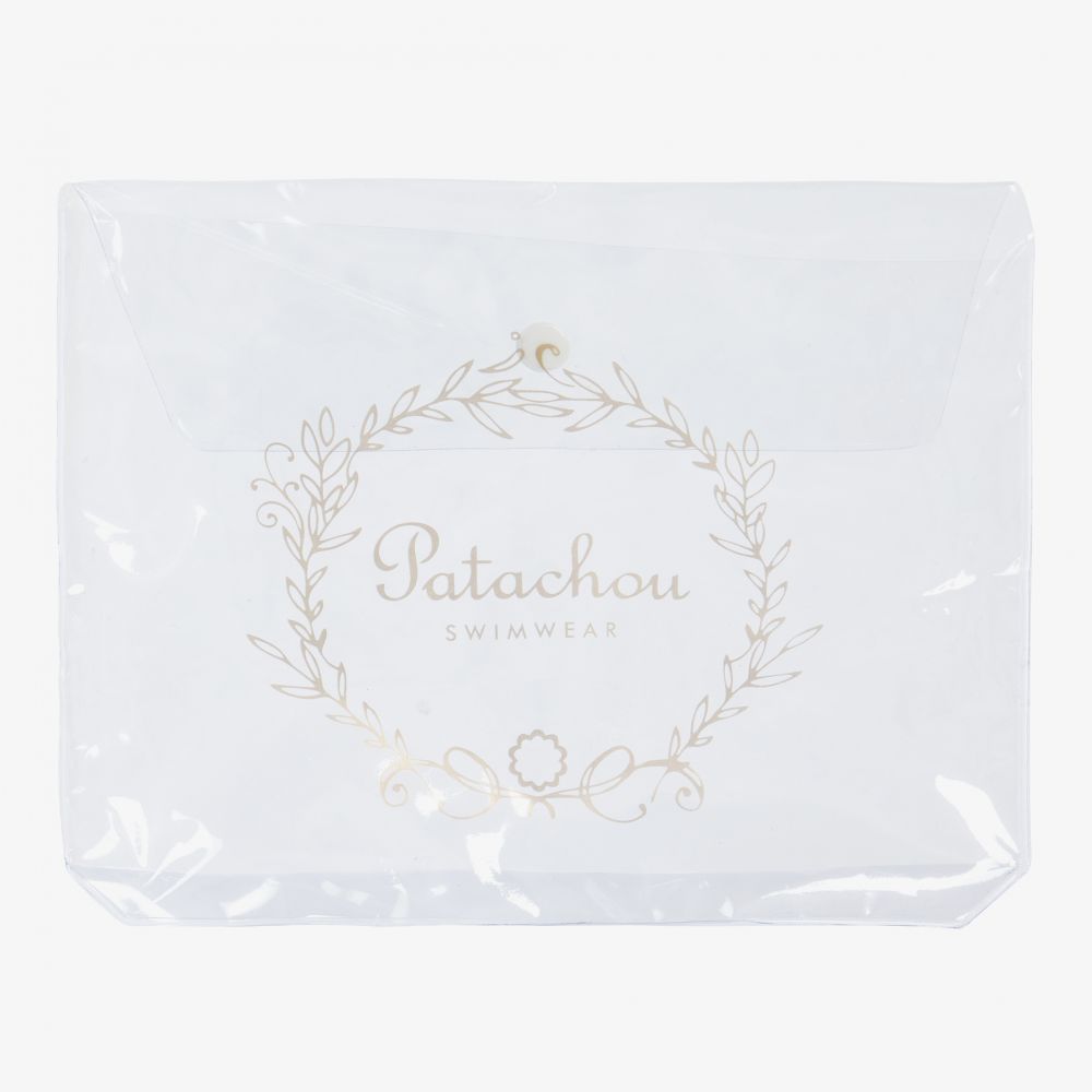 Patachou-Girls White Ballerina Swimsuit | Childrensalon Outlet