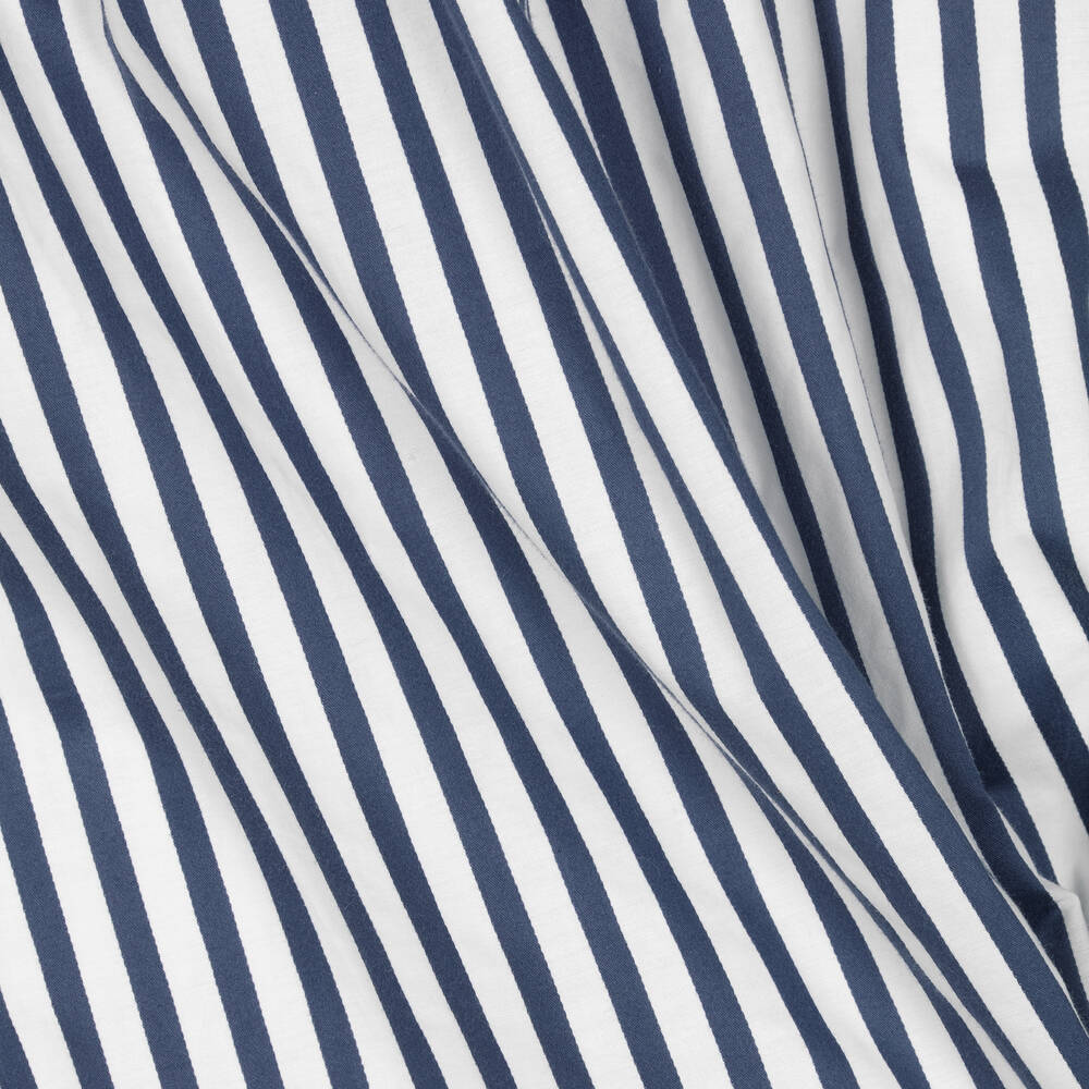 Patachou-Белый хлопковый сарафан в голубую полоску | Childrensalon Outlet