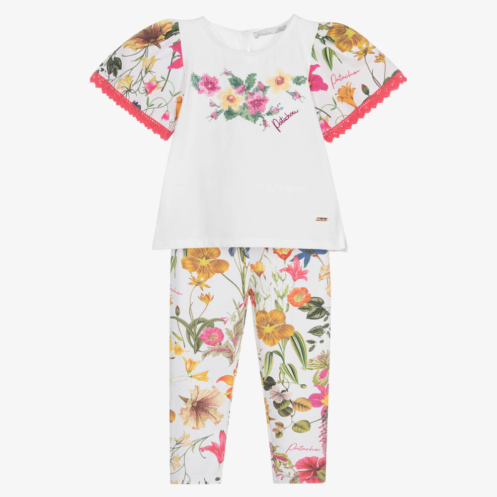 Patachou - Ensemble legging à fleurs fille | Childrensalon