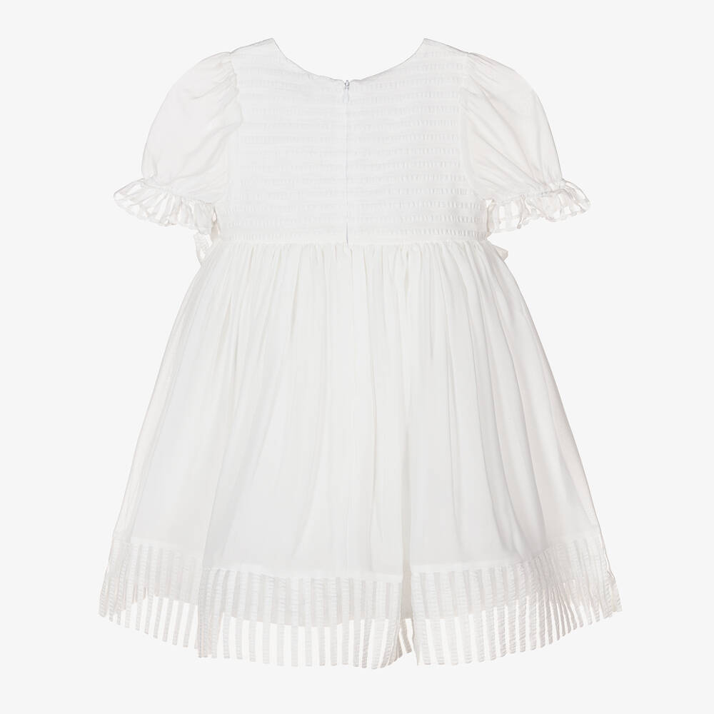 Patachou-Белое шифоновое платье для девочек | Childrensalon Outlet