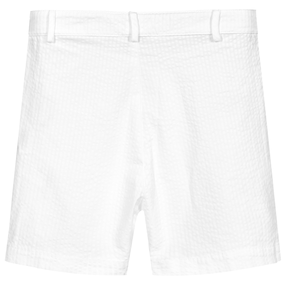 Patachou-Girls White Cotton Shorts | Childrensalon Outlet
