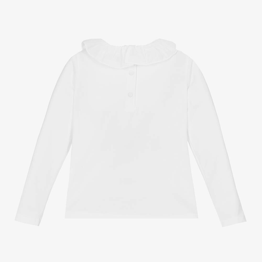 Patachou-Girls White Cotton Top | Childrensalon Outlet