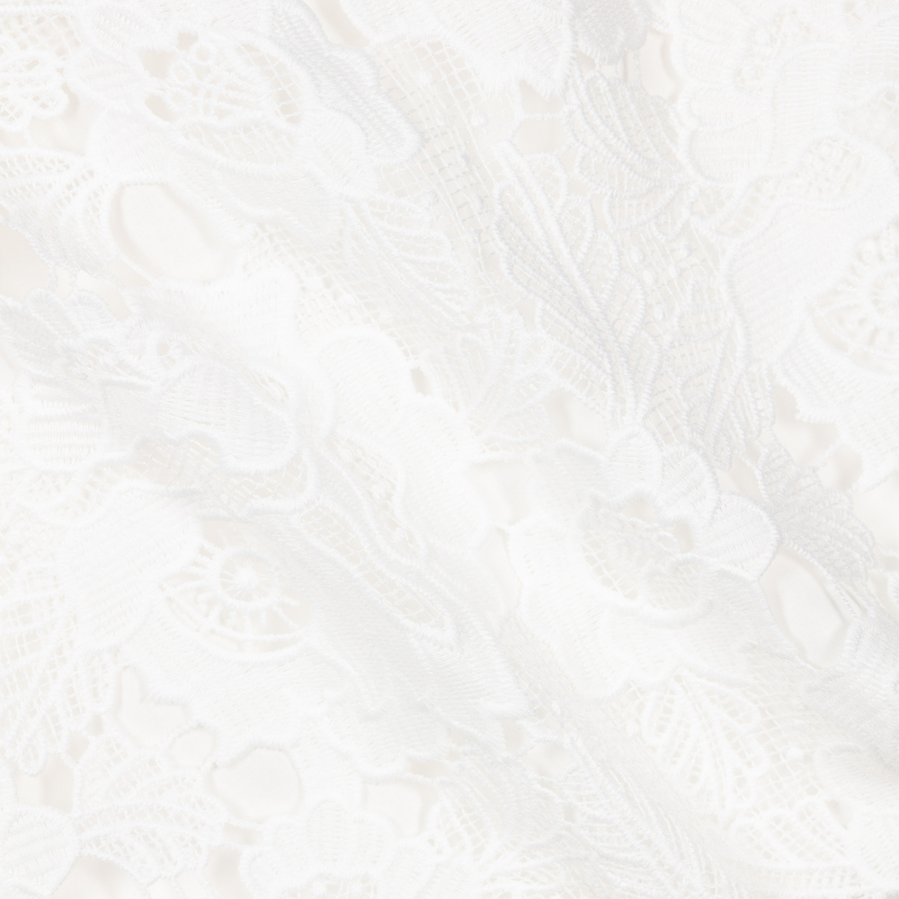 Patachou-Girls White Lace Dress  | Childrensalon Outlet