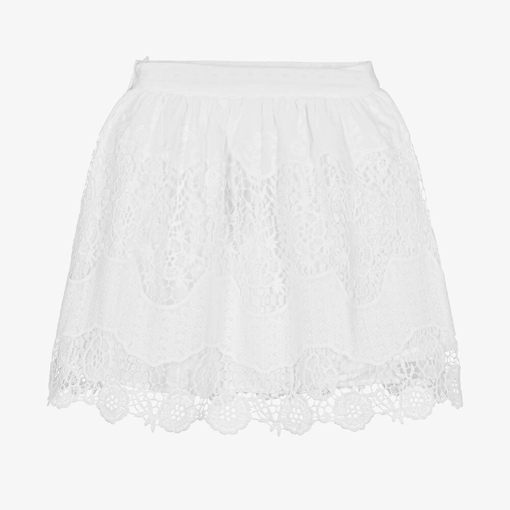 White lace skirt size 10 on sale