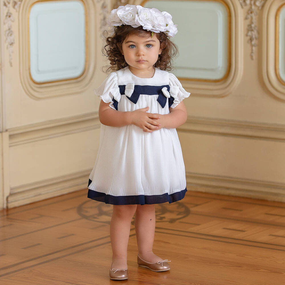 Girls white chiffon dress on sale