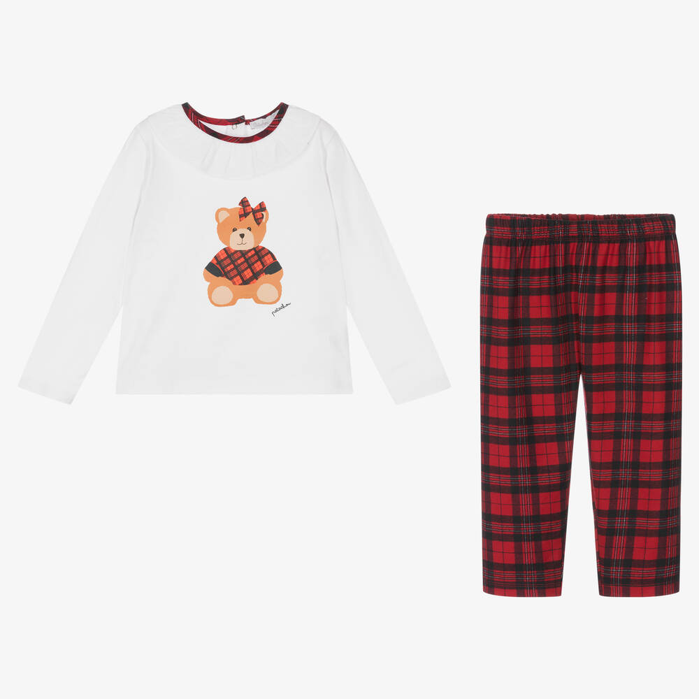 Patachou-Бело-красная пижама для девочек | Childrensalon Outlet