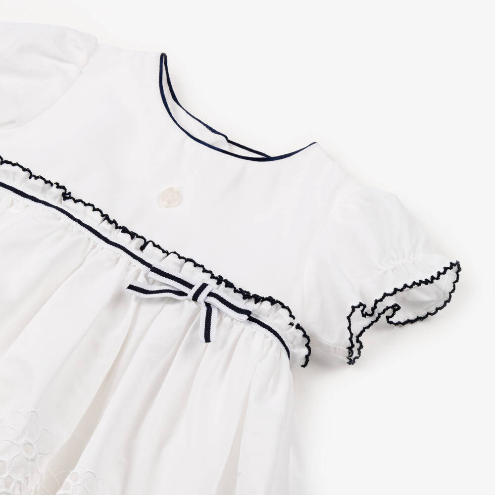 Patachou-Girls Woven White Summer Dress | Childrensalon Outlet
