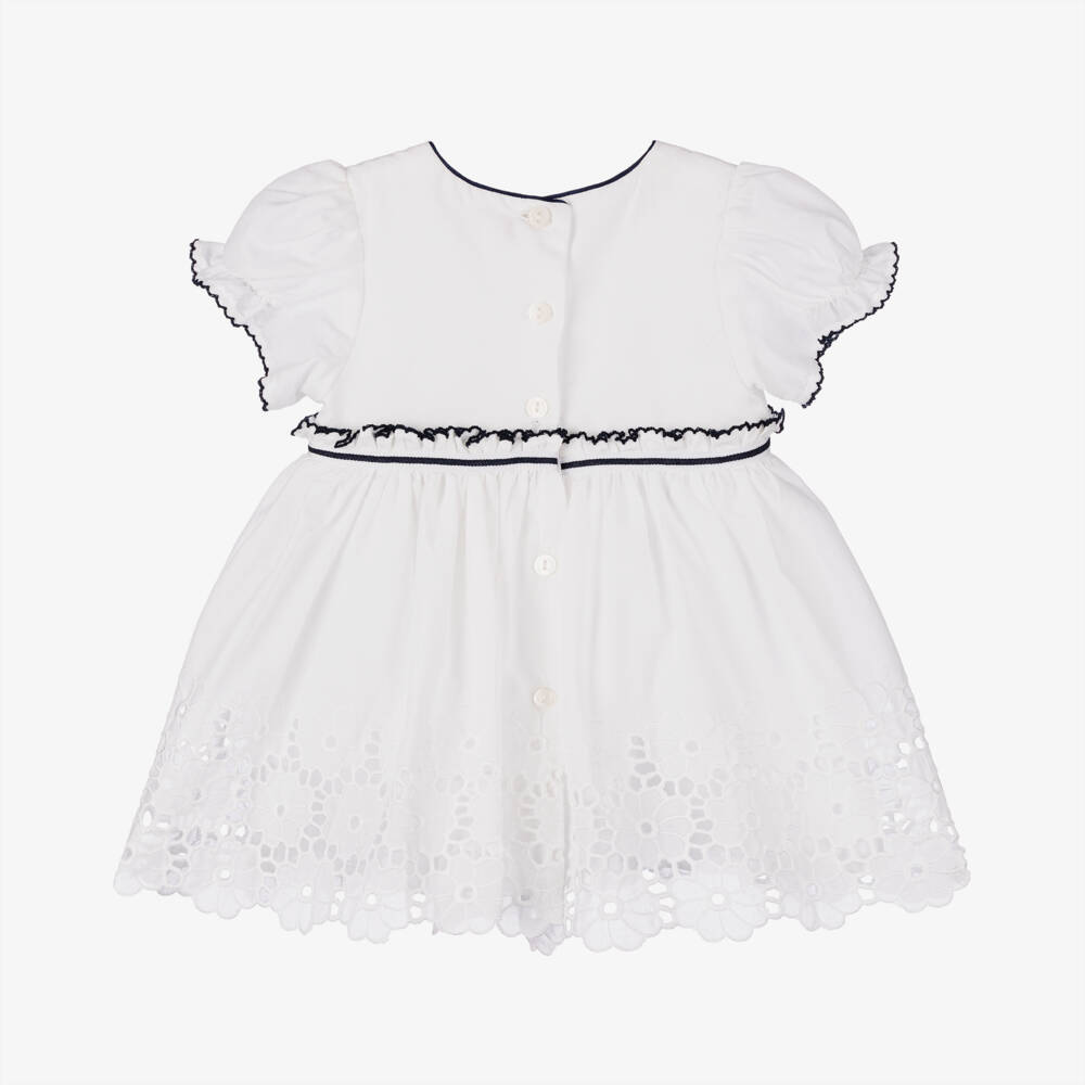 Patachou-Girls Woven White Summer Dress | Childrensalon Outlet