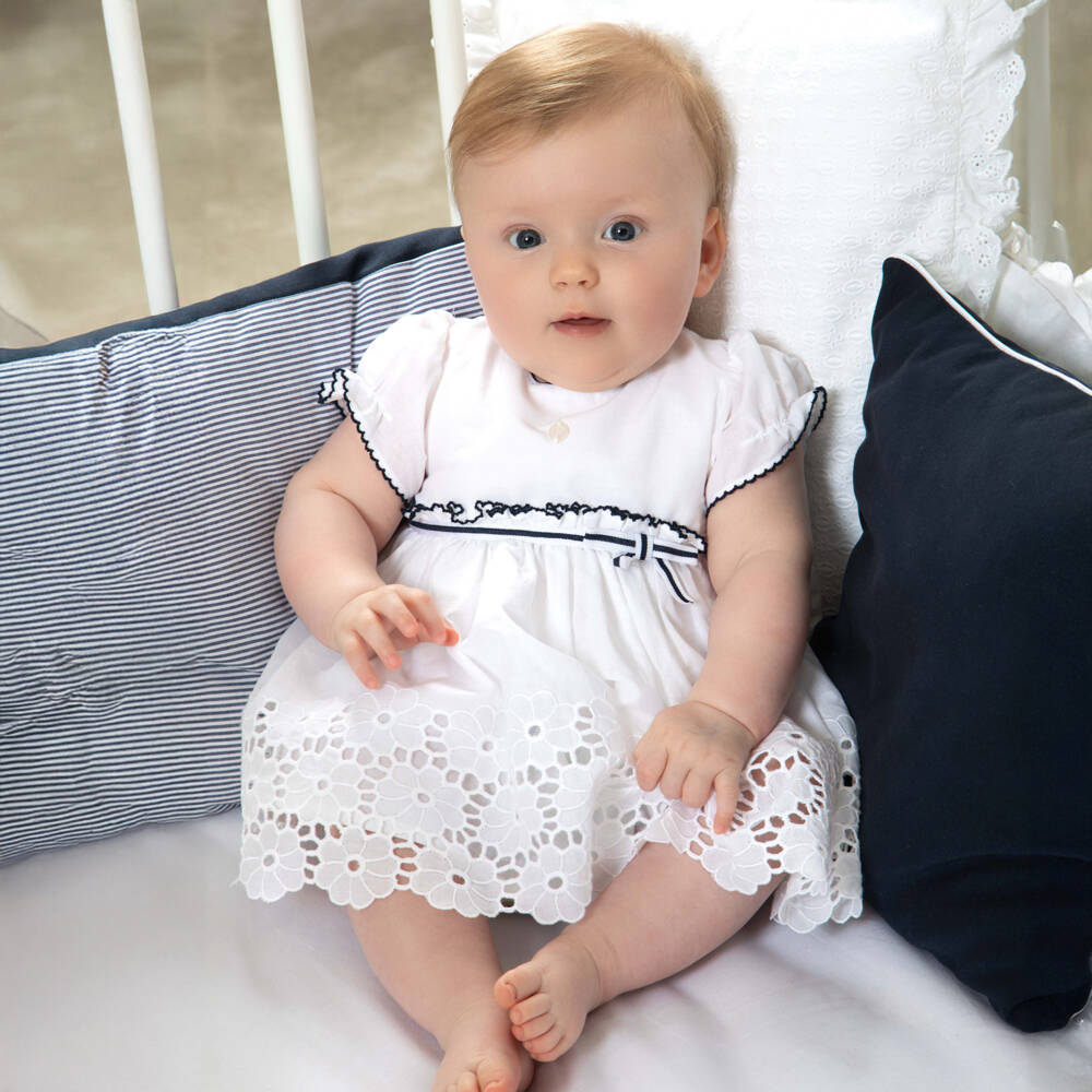 Patachou-Girls Woven White Summer Dress | Childrensalon Outlet