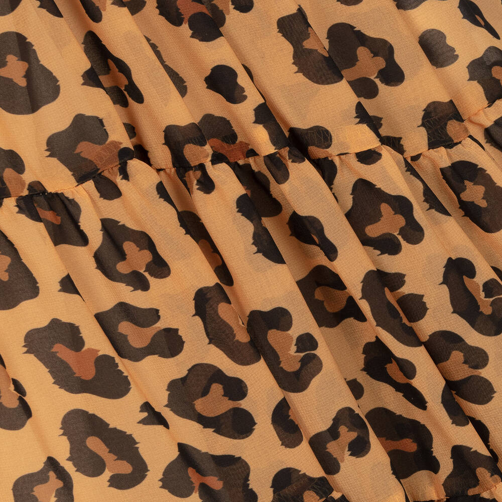 Patachou-Girls Yellow & Black Leopard Print Dress | Childrensalon Outlet