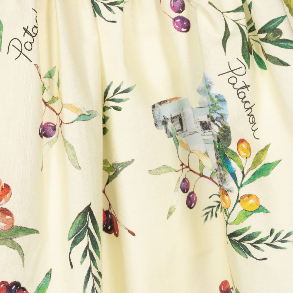 Patachou-Girls Yellow Cotton Dress | Childrensalon Outlet