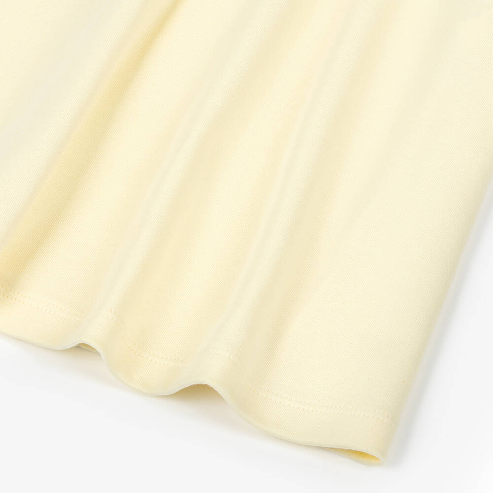 Patachou-Girls Yellow Cotton Jersey Dress | Childrensalon Outlet