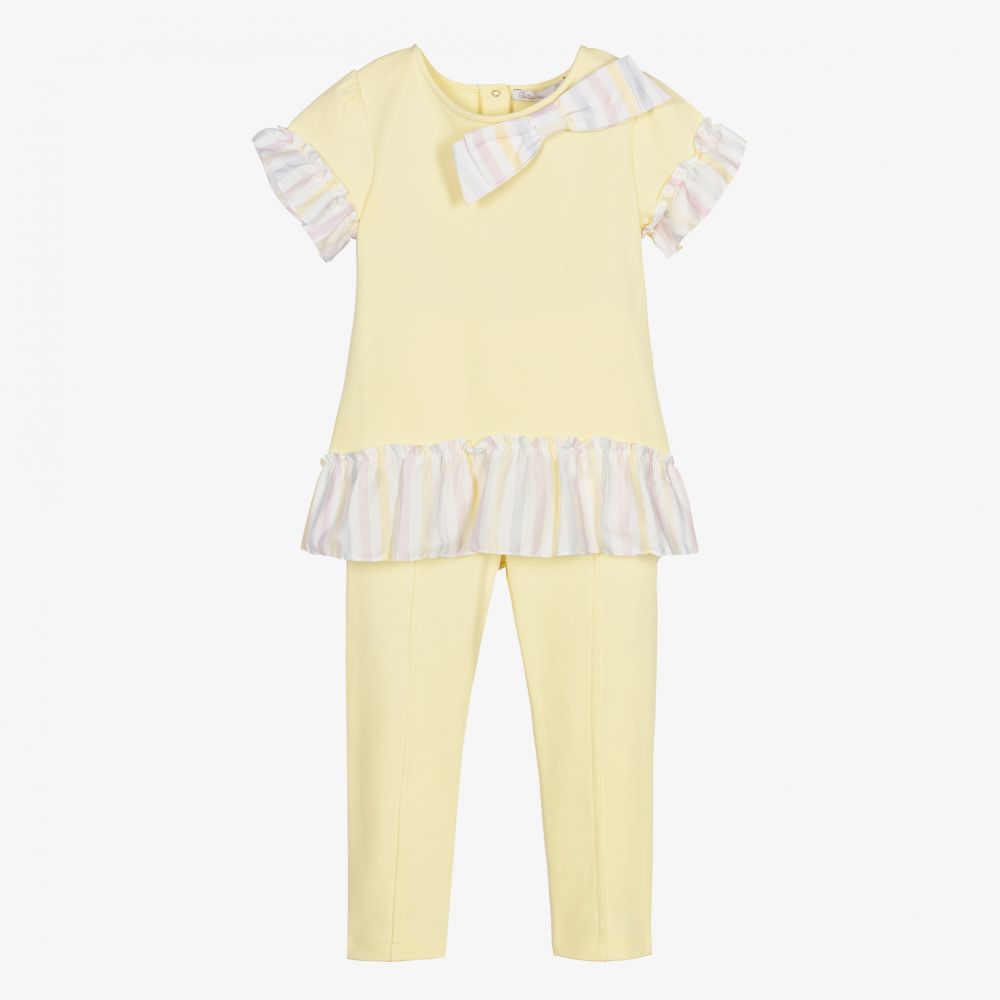 Patachou-Girls Yellow Leggings Set | Childrensalon Outlet