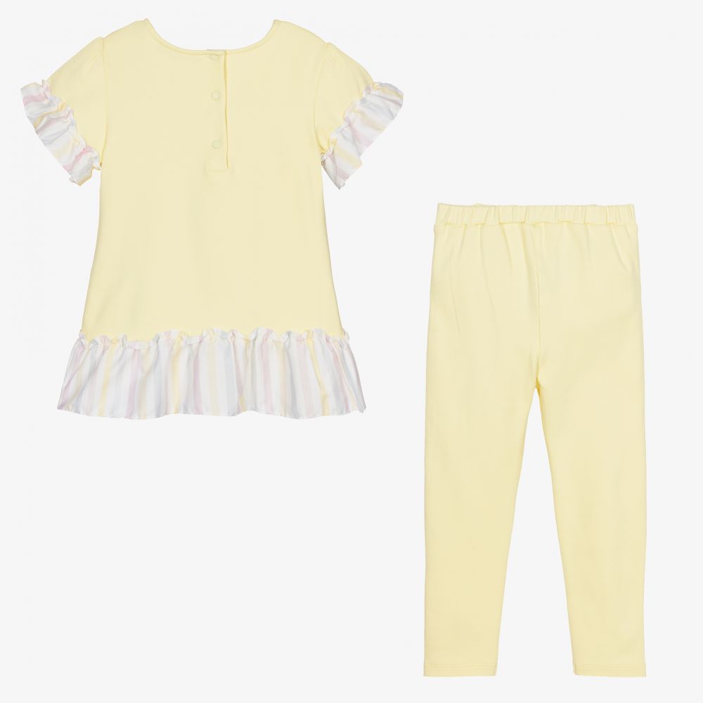 Patachou-Желтый топ и легинсы для девочек | Childrensalon Outlet