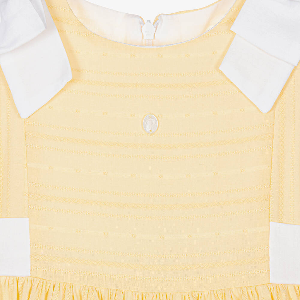 Patachou-Girls Yellow Sleeveless Dress | Childrensalon Outlet