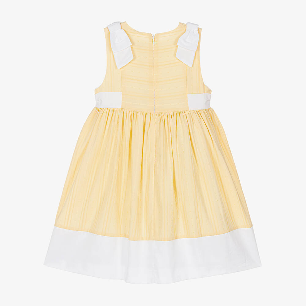 Patachou-Girls Yellow Sleeveless Dress | Childrensalon Outlet