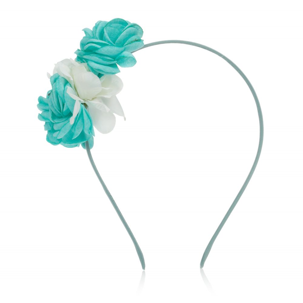 Patachou - Green Floral Hairband | Childrensalon