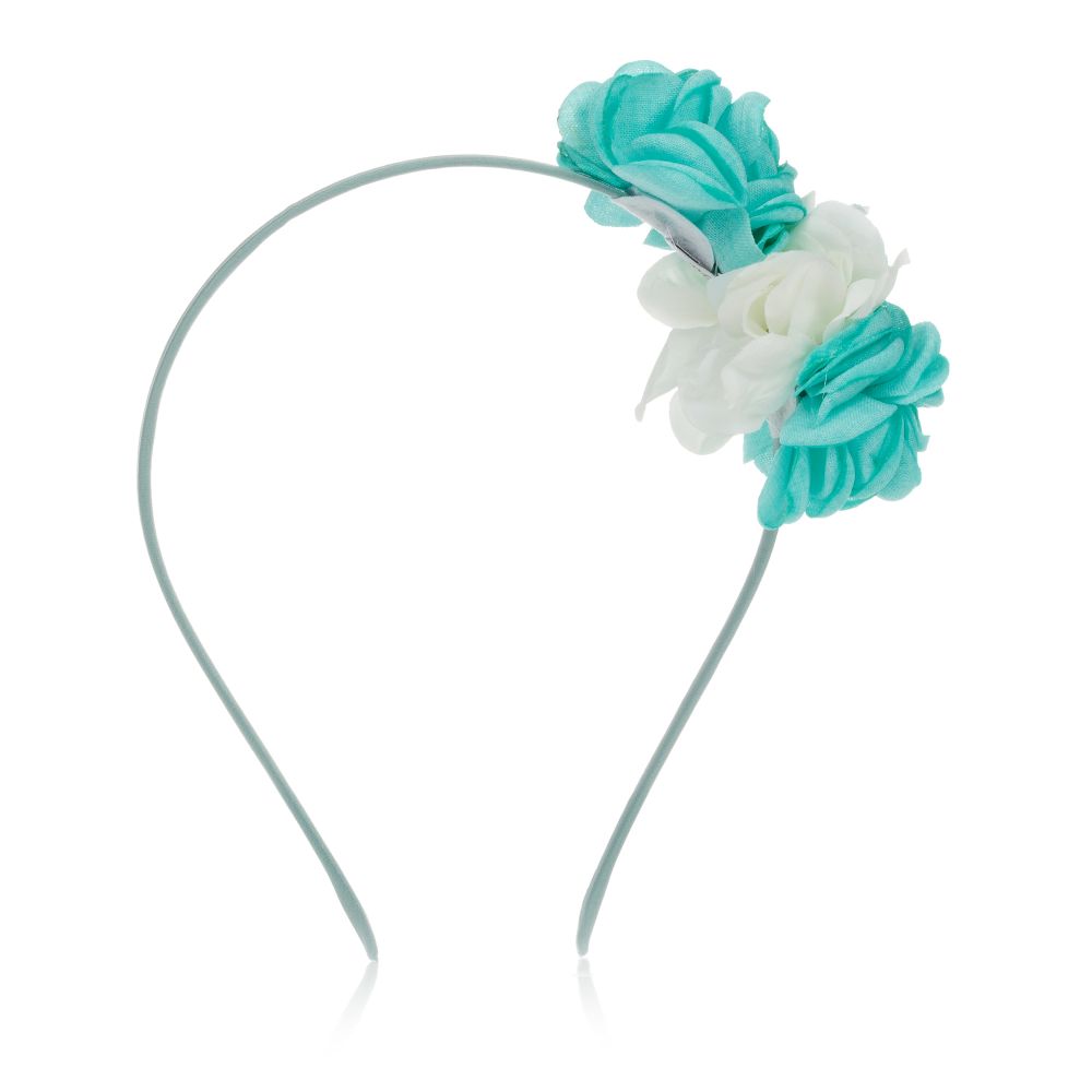 Patachou-Зеленый ободок для волос с цветочным декором | Childrensalon Outlet