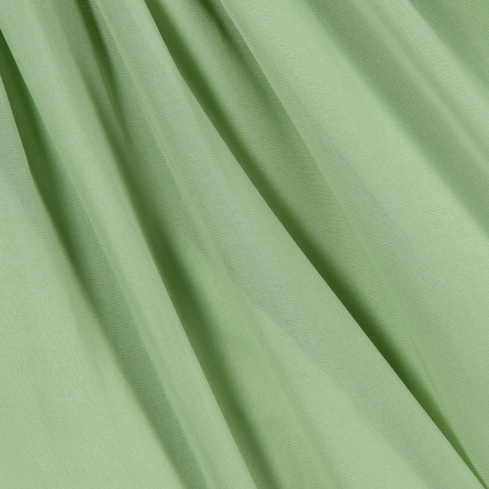 Patachou-Платье из шифона цвета слоновой кости и зеленого цвета | Childrensalon Outlet