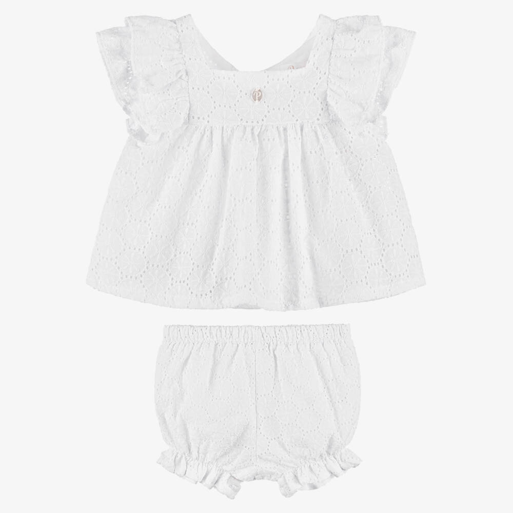 Patachou-Infant Girls' Breezy White Ensemble | Childrensalon Outlet